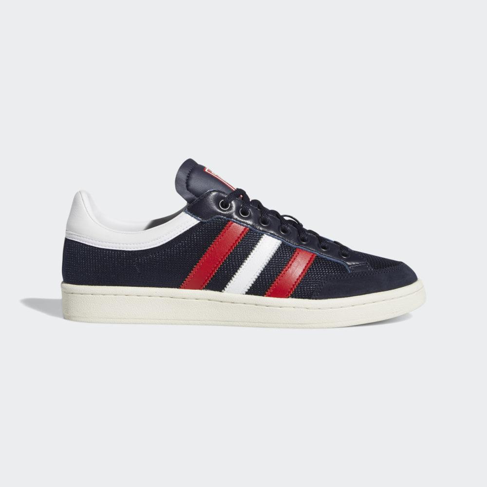 Adidas Men's Americana Low Originals Shoes White/Deep Red Ireland EF2511